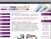 Tablet Screenshot of colour-me-beautiful.com